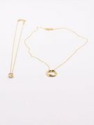 Cartier two layer gold necklace-4