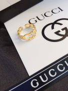 Gucci gold logo ring-8