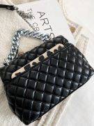 Chain Square Stripe Shoulder Bag-4