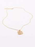 Chanel Cubic Zircon Gold Necklace-4