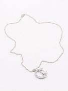 Chanel Silver Zircon Necklace-4