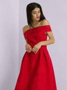 Red Midi Dress-1
