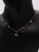 Choker Van Cleef Metal Zircon Necklace-3