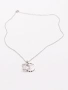 Christian Dior Silver Zircon Necklace-1