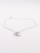 Christian Dior Silver Zircon Necklace-2
