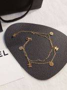 Double layer gold Chanel anklet-7