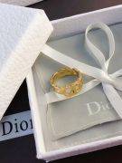 Dior gold logo ring-9