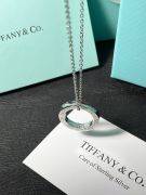 Tiffany silver round necklace-8