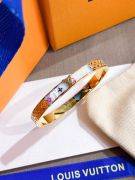 Louis Vuitton bracelet golden brown-7