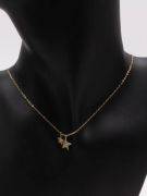 Gold soft star necklace-1