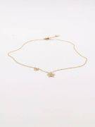 Gold soft star necklace-4