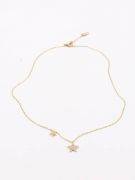 Gold soft star necklace-5