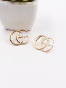 Gold gucci earring-2