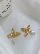 Louis Vuitton rose gold earring-1