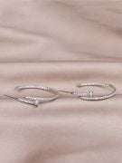 Cartier zircon large stud earring-6
