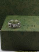Gucci logo silver ring-4