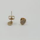 Small zircon earrings-5