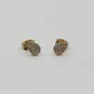 Small zircon earrings-2