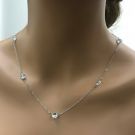 A necklace decorated with silver crystal-5