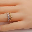 Rings Double Twins smooth zircon-4