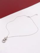 Cartier Tiger Circle Face Necklace-2