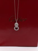 Cartier Tiger Circle Face Necklace-3