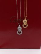 Cartier Tiger Circle Face Necklace-4