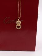 Cartier Tiger Circle Face Necklace-5