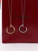 Cartier nail large metal logo necklace-2