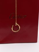 Cartier nail large metal logo necklace-3