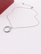 Cartier nail large metal logo necklace-6