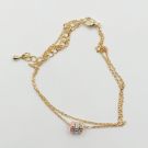 Anklet two rounds with colored metal rings-3