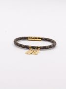 Louis Vuitton brown leather bracelet-2