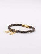 Louis Vuitton brown leather bracelet-3
