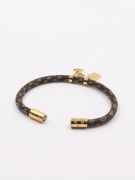 Louis Vuitton brown leather bracelet-6