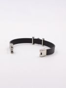 Cartier bracelet for men, black leather-5