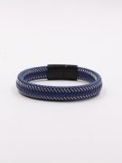 Mont Blanc bracelet for men, navy blue-3