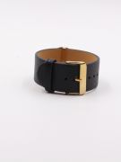 Louis Vuitton black wide leather bracelet-3