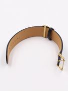 Louis Vuitton black wide leather bracelet-5