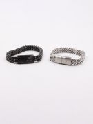 Emporio Armani men's wide metal bracelet-1