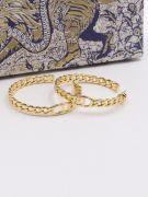Dior large gold metal earring-2