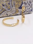 Dior large gold metal earring-3