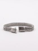 Emporio Armani men's wide metal bracelet-5