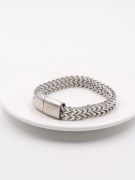 Mont Blanc silver metal bracelets for men-4