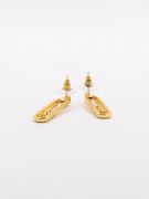 Miss Yaka gold and silver zircon earring-5