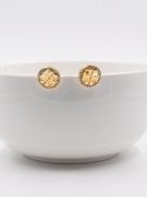 Tory Burch gold zircon earrings 1 cm-4