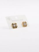 Chanel gold earring and rose shell-5