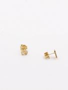 Small ornate golden tuss earring-3