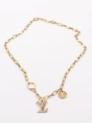 Louis Vuitton chain necklace-2