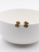 Small ornate golden tuss earring-6